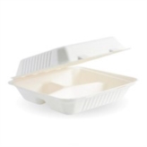 White Meal Box 3 Compartment