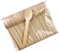 mis Wooden Spoons 160mm (10x100 pcs) 34937 ( 木勺 )